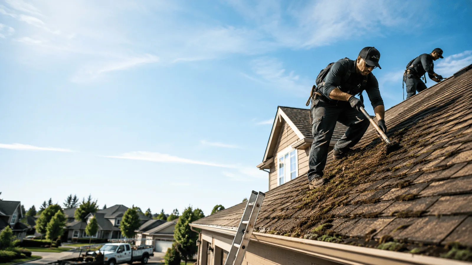 Roof Moss Removal in Mentcle, PA near me